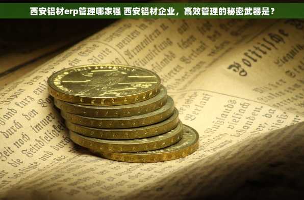 西安铝材erp管理哪家强 西安铝材企业，高效管理的秘密武器是？