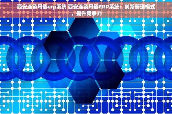 西安连锁母婴erp系统 西安连锁母婴ERP系统：创新管理模式，提升竞争力