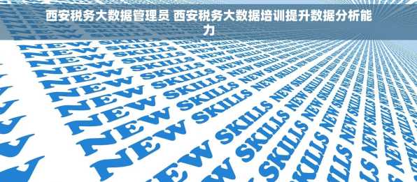 西安税务大数据管理员 西安税务大数据培训提升数据分析能力