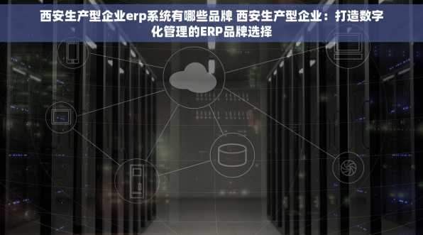 西安生产型企业erp系统有哪些品牌 西安生产型企业：打造数字化管理的ERP品牌选择
