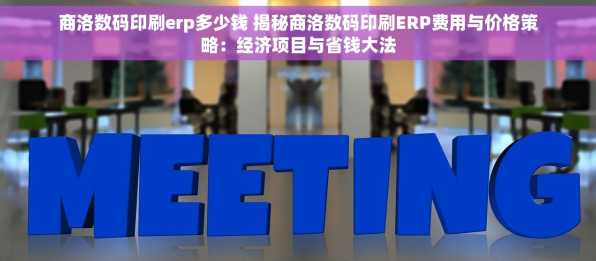 商洛数码印刷erp多少钱 揭秘商洛数码印刷ERP费用与价格策略：经济项目与省钱大法
