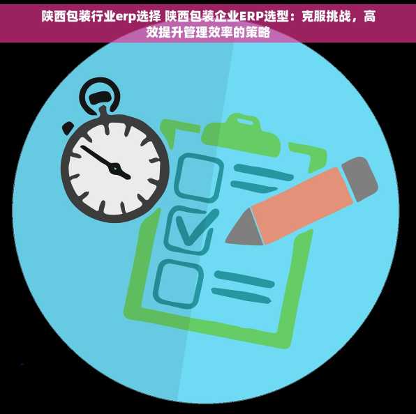 陕西包装行业erp选择 陕西包装企业ERP选型：克服挑战，高效提升管理效率的策略