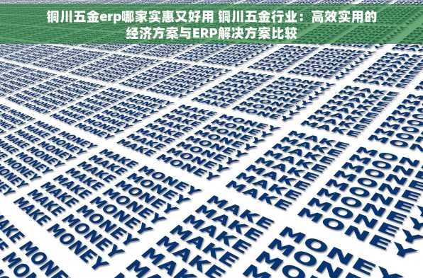 铜川五金erp哪家实惠又好用 铜川五金行业：高效实用的经济方案与ERP解决方案比较