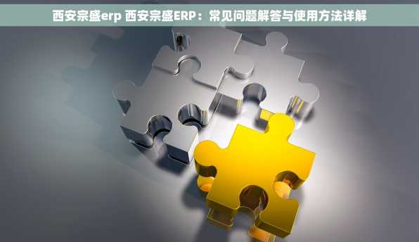 西安宗盛erp 西安宗盛ERP：常见问题解答与使用方法详解