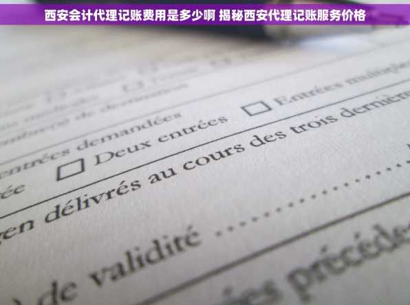 西安会计代理记账费用是多少啊 揭秘西安代理记账服务价格