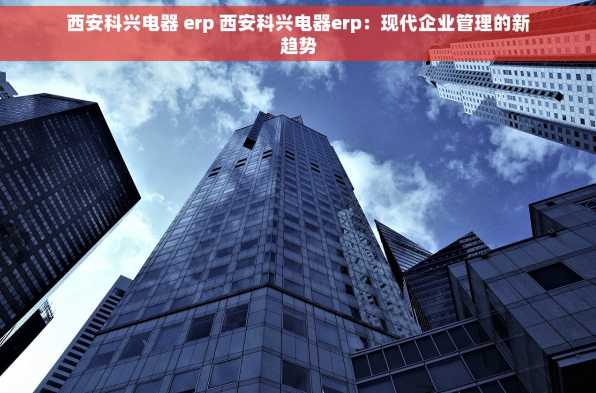 西安科兴电器 erp 西安科兴电器erp：现代企业管理的新趋势