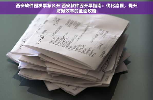 西安软件园发票怎么开 西安软件园开票指南：优化流程，提升财务效率的全面攻略