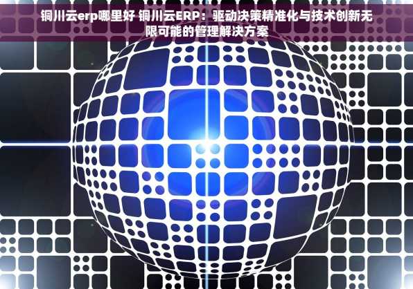 铜川云erp哪里好 铜川云ERP：驱动决策精准化与技术创新无限可能的管理解决方案