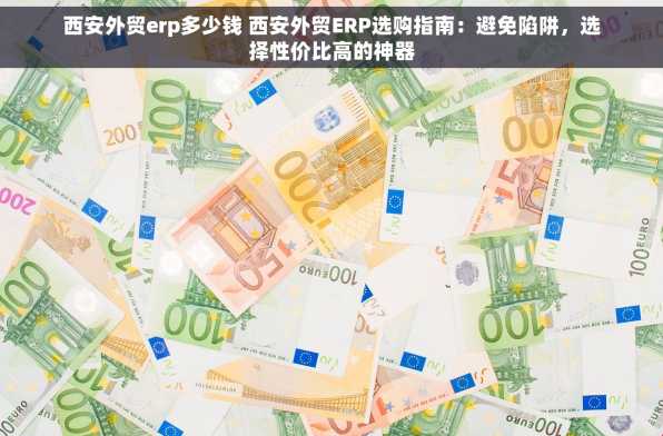 西安外贸erp多少钱 西安外贸ERP选购指南：避免陷阱，选择性价比高的神器