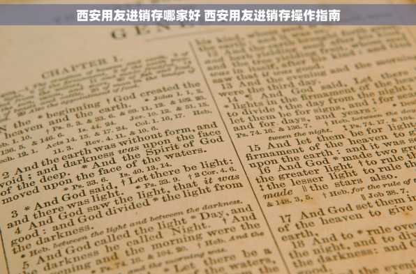 西安用友进销存哪家好 西安用友进销存操作指南