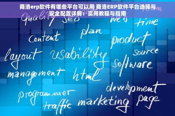商洛erp软件有哪些平台可以用 商洛ERP软件平台选择与安全配置详解：实用教程与指南