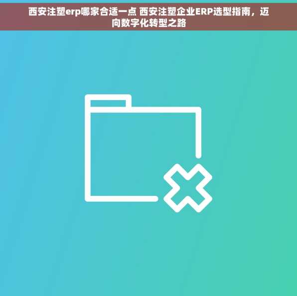 西安注塑erp哪家合适一点 西安注塑企业ERP选型指南，迈向数字化转型之路
