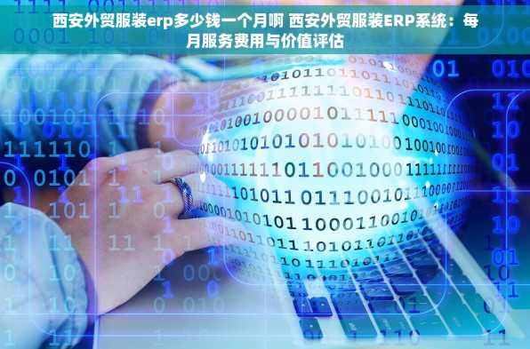 西安外贸服装erp多少钱一个月啊 西安外贸服装ERP系统：每月服务费用与价值评估