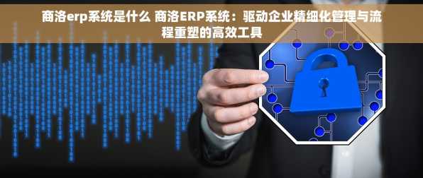商洛erp系统是什么 商洛ERP系统：驱动企业精细化管理与流程重塑的高效工具