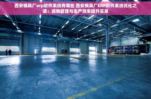 西安模具厂erp软件系统有哪些 西安模具厂ERP软件系统优化之道：高效管理与生产效率提升实录