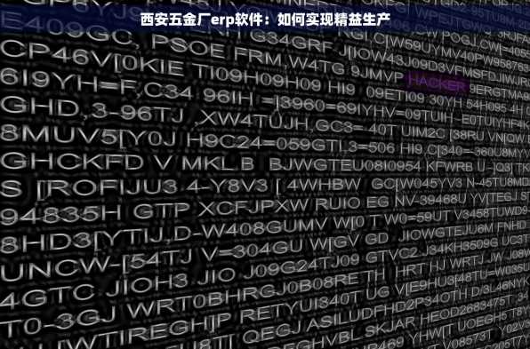西安五金厂erp软件：如何实现精益生产
