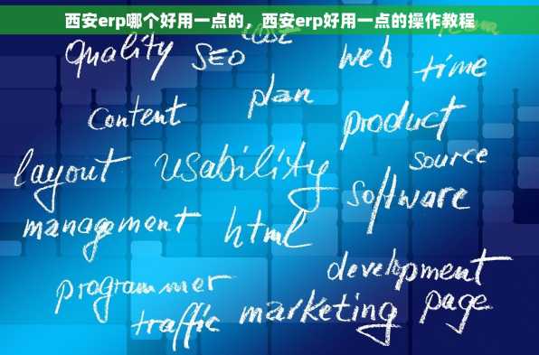 西安erp哪个好用一点的，西安erp好用一点的操作教程