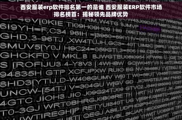 西安服装erp软件排名第一的是谁 西安服装ERP软件市场排名榜首：揭秘领先品牌优势