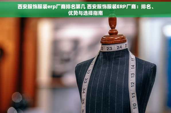 西安服饰服装erp厂商排名第几 西安服饰服装ERP厂商：排名、优势与选择指南