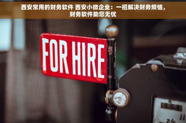 西安常用的财务软件 西安小微企业：一招解决财务烦恼，财务软件助您无忧