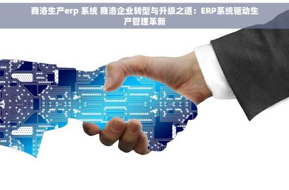 商洛生产erp 系统 商洛企业转型与升级之道：ERP系统驱动生产管理革新