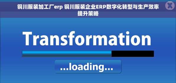 铜川服装加工厂erp 铜川服装企业ERP数字化转型与生产效率提升策略
