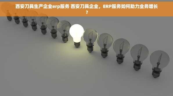 西安刀具生产企业erp服务 西安刀具企业，ERP服务如何助力业务增长？