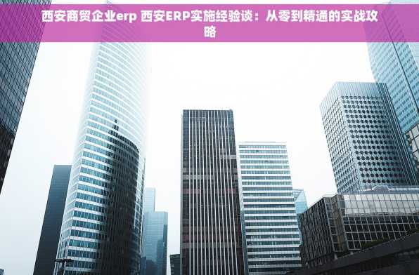 西安商贸企业erp 西安ERP实施经验谈：从零到精通的实战攻略