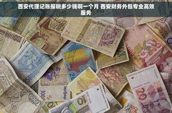 西安代理记账报税多少钱啊一个月 西安财务外包专业高效服务