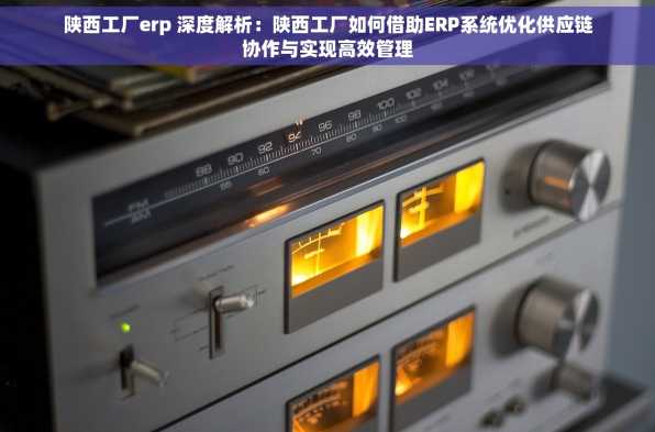 陕西工厂erp 深度解析：陕西工厂如何借助ERP系统优化供应链协作与实现高效管理