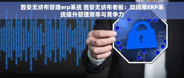 西安无纺布管理erp系统 西安无纺布老板：如何用ERP系统提升管理效率与竞争力
