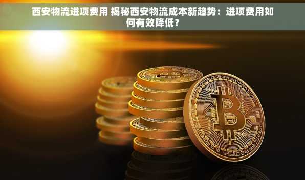 西安物流进项费用 揭秘西安物流成本新趋势：进项费用如何有效降低？