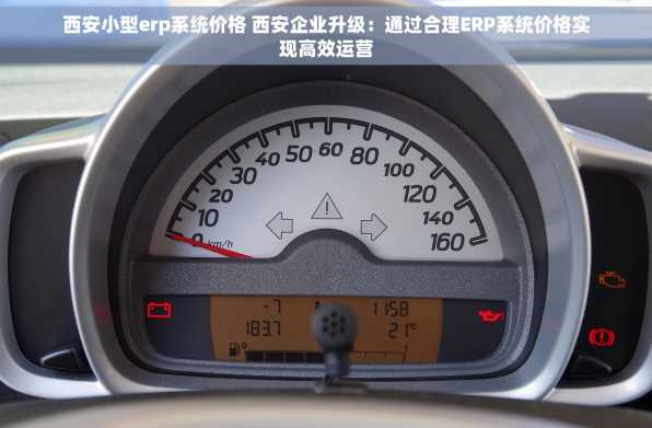 西安小型erp系统价格 西安企业升级：通过合理ERP系统价格实现高效运营