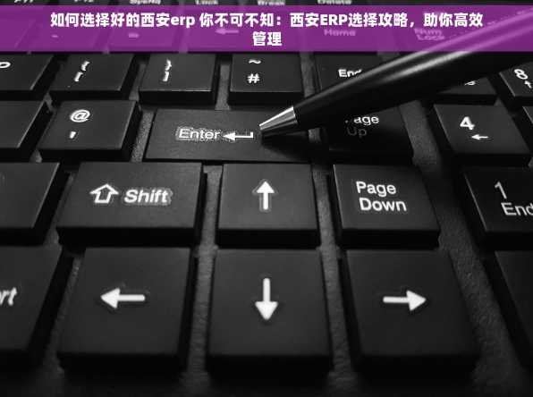 如何选择好的西安erp 你不可不知：西安ERP选择攻略，助你高效管理