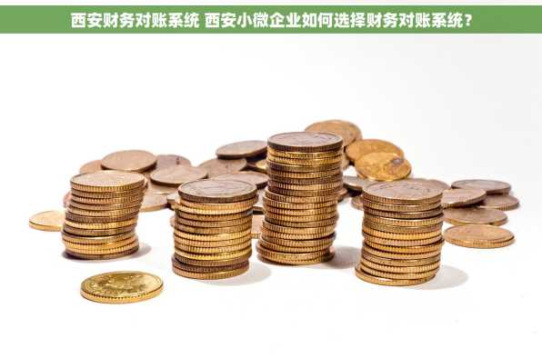 西安财务对账系统 西安小微企业如何选择财务对账系统？