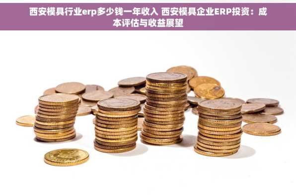 西安模具行业erp多少钱一年收入 西安模具企业ERP投资：成本评估与收益展望