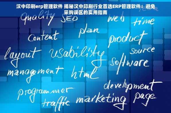 汉中印刷erp管理软件 揭秘汉中印刷行业首选ERP管理软件：避免采购误区的实用指南