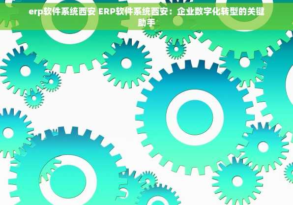 erp软件系统西安 ERP软件系统西安：企业数字化转型的关键助手