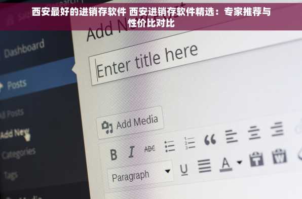 西安最好的进销存软件 西安进销存软件精选：专家推荐与性价比对比