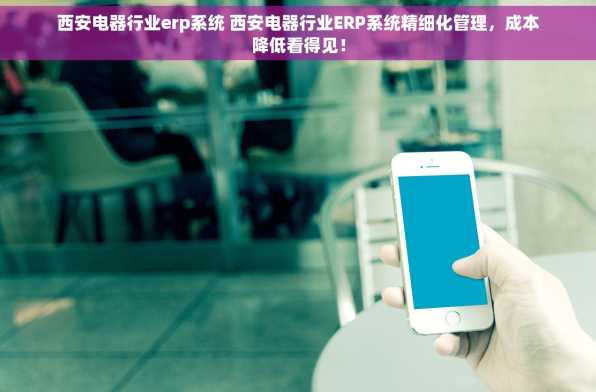 西安电器行业erp系统 西安电器行业ERP系统精细化管理，成本降低看得见！