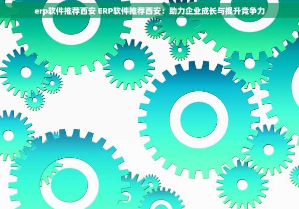 erp软件推荐西安 ERP软件推荐西安：助力企业成长与提升竞争力