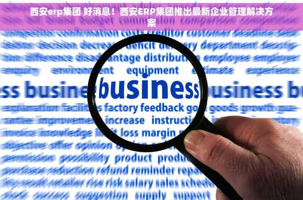 西安erp集团 好消息！西安ERP集团推出最新企业管理解决方案