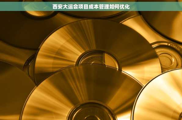 西安大运会项目成本管理如何优化