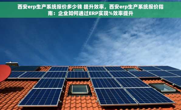 西安erp生产系统报价多少钱 提升效率，西安erp生产系统报价指南：企业如何通过ERP实现%效率提升