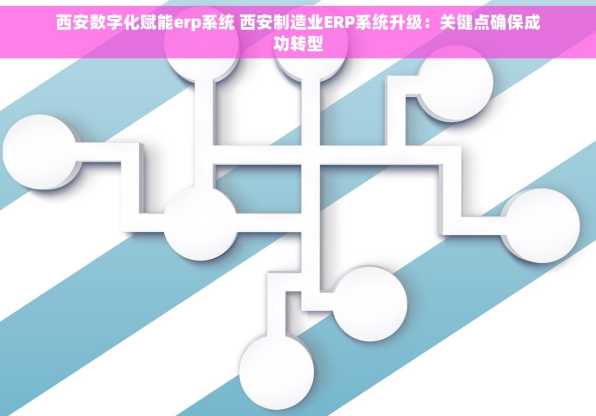 西安数字化赋能erp系统 西安制造业ERP系统升级：关键点确保成功转型