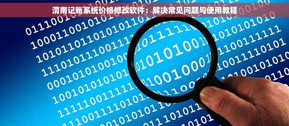 渭南记账系统价格修改软件：解决常见问题与使用教程