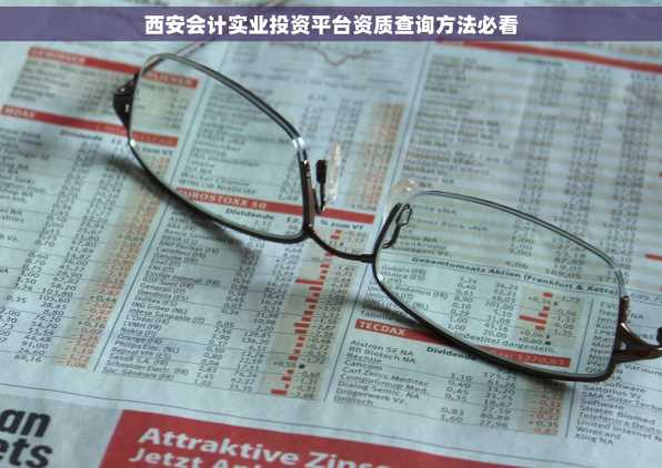 西安会计实业投资平台资质查询方法必看