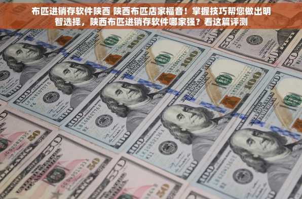 布匹进销存软件陕西 陕西布匹店家福音！掌握技巧帮您做出明智选择，陕西布匹进销存软件哪家强？看这篇评测