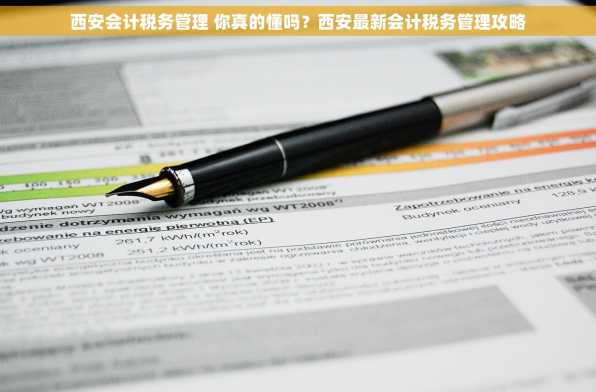 西安会计税务管理 你真的懂吗？西安最新会计税务管理攻略