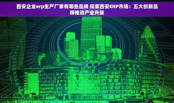 西安企业erp生产厂家有哪些品牌 探索西安ERP市场：五大创新品牌推动产业升级